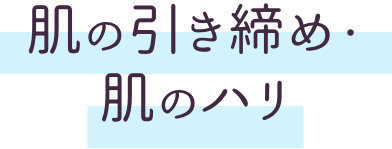 肌の引き締め・肌のハリ